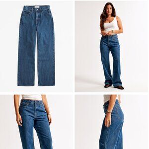 Abercrombie & Fitch Curve Love High Rise Loose Jean
